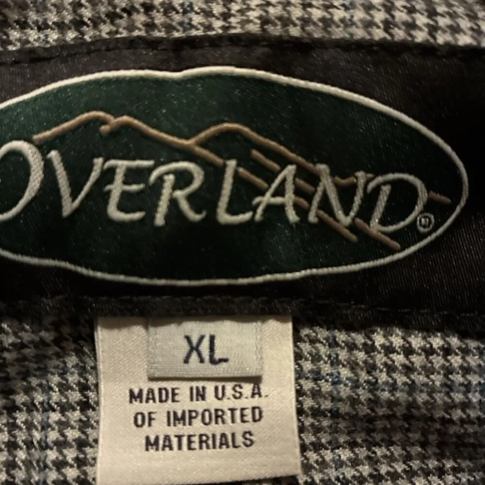 Overland Leather Men’s Black Full Zip Jacket Coat XL Genuine Leather - Picture 3 of 7